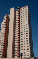 Upward View of Tall Older Architectural Building
