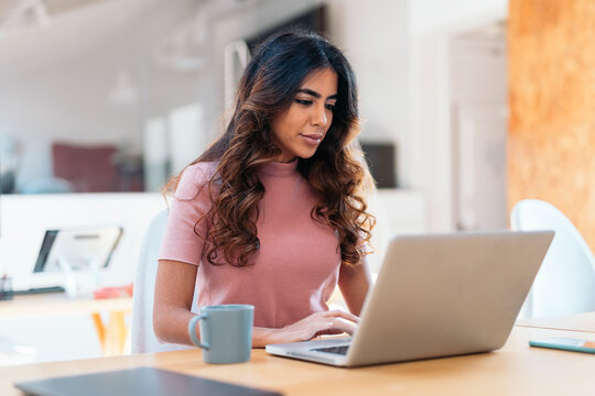 Office Worker Using Laptop