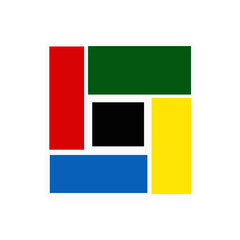 five color square logo