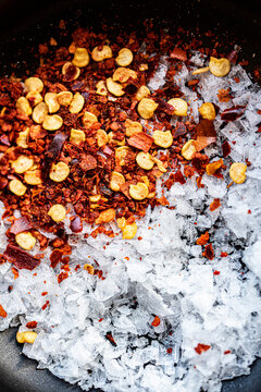 Maldon Salt and chilli flakes