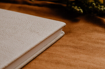 Detalle de álbum de boda