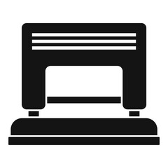 Hole puncher icon, simple style