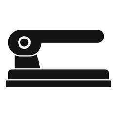 Hole punch stapler icon, simple style