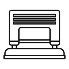 Hole puncher icon, outline style