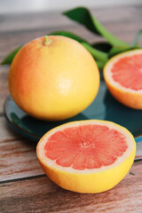 fresh natural fruit grapefruit with orange pulp