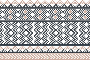 Ethnic vector seamless pattern. Tribal geometric background, boho motif, maya, aztec ornament illustration. rug textile print texture