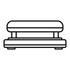 Equipment hole puncher icon, outline style
