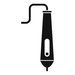 3d pen technology icon, simple style