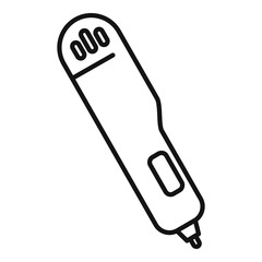 Printing pen icon, outline style