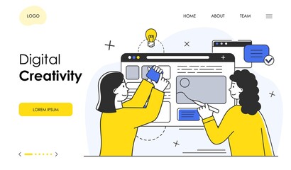 website and app design and development concepts