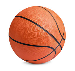 Fototapeta premium New orange basketball ball isolated on white