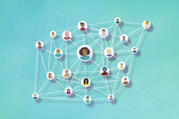 Social media network concept