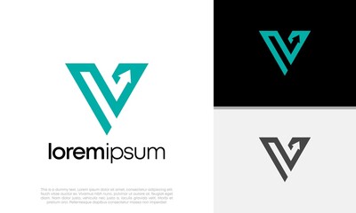 Initial V logo design. Initial Letter Logo.