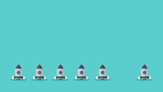 Think differently - Being different, taking risky, move for success in life -The graphic of rocket also represents the concept of courage, enterprise, confidence, belief, fearless, daring.