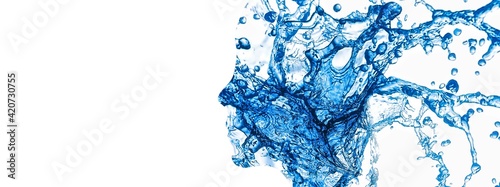 女性の顔の形に飛び散る水 Wall Mural Wallpaper Murals K Yu