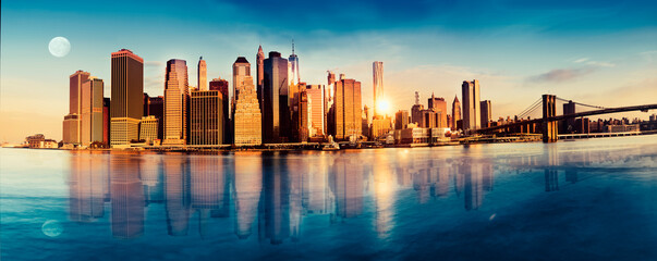 View of Manhattan in the morning, New York City