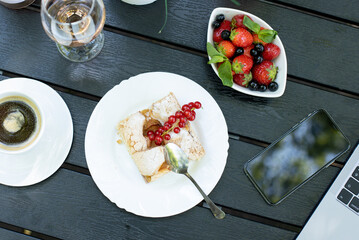 details of fresh tasty outside desert