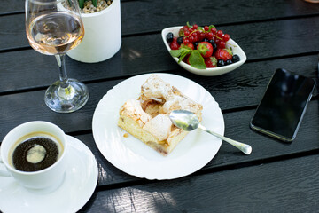 details of fresh tasty outside desert