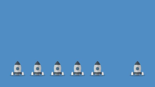 Think differently - Being different, taking risky, move for success in life -The graphic of rocket also represents the concept of courage, enterprise, confidence, belief, fearless, daring.