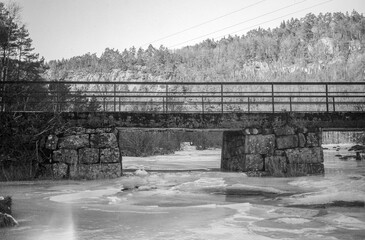 Old bridge in Lyngdal