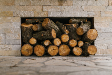 Modern architecture house in the mountain