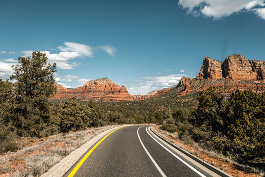 road leading through arizona