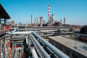 An oil refinery or Gas refinery