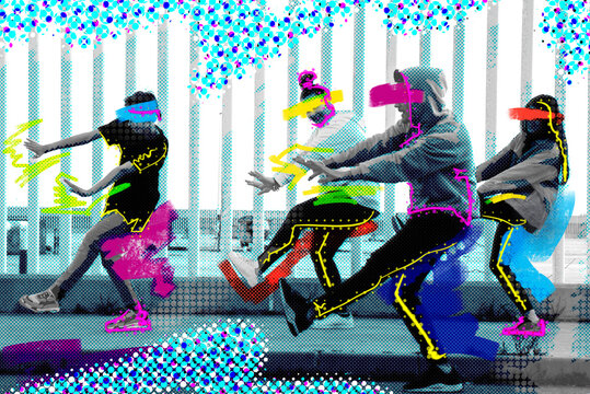 Street dance illustration.