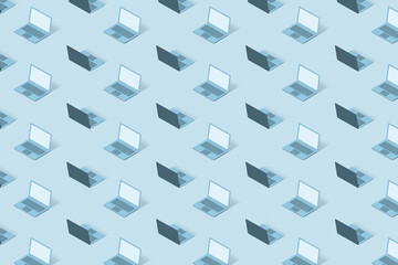 Pattern from 3D laptops models.