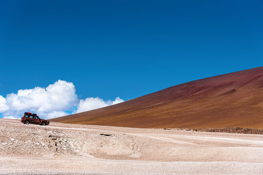 A 4x4 exploring The Andean highlands