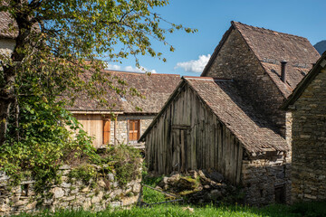 Ancient landscapes of Carnia. Stables and hay depots Orias.
