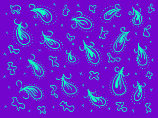 blue abstract pattern on purple background illustration