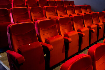 Red theater seats 2