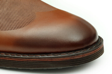 Elegant  handmade leather brown shoes