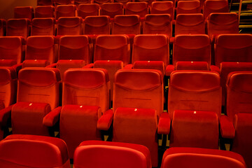 Red theater seats 10