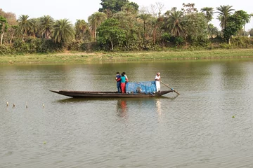 Foto op Canvas boat riding on river  © DR. KAJAL KR. BAKSHI