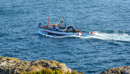 Obraz premium boat on the sea