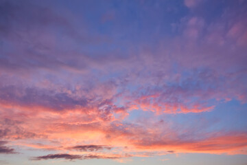 Naklejka na ściany i meble Colorful sky after the sunset.