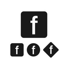 Obraz premium Set of f letter