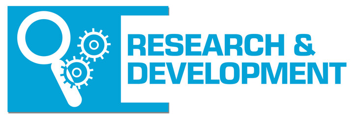 Research And Development Blue Abstract Box Symbol 
