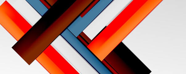 Multicolored lines background. Design template for business or technology presentations, internet posters or web brochure covers