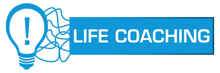 Life Coaching Bulb Random Lines Box Horizontal 