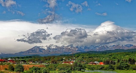 various nature landscape places at the daytime