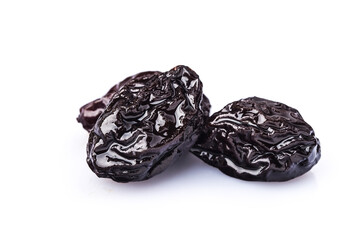 Dry fruit prune closeup. Fruit of dried prune