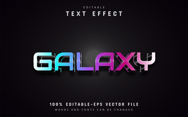3d galaxy text effect