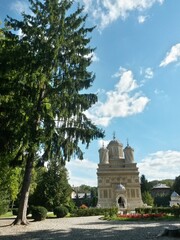 Arges Monastery a necropolis for the royal family. unique architecture on the historic orthodox building