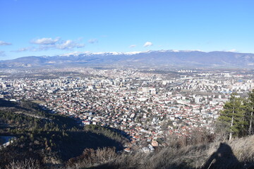 Obraz premium Capital Skopje Vodno mountain view