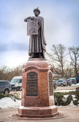 Monument to Vladimir Monomakh near the Assumption Cathedral in Smolensk