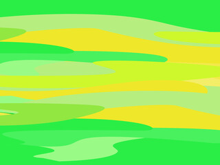 Obraz premium Beautiful of Colorful Art Green and Yellow, Abstract Modern Shape. Image for Background or Wallpaper