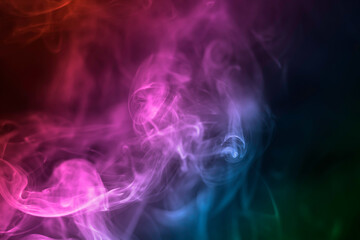 Fototapeta na wymiar Rainbow abstract texture Smoke Background.